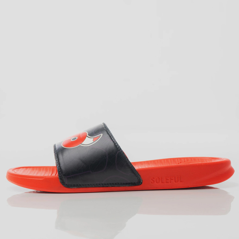 Jual Sandal Sneakers Soleful Red Horn Slides Black Red Original Red Horn - hoopspoint.com